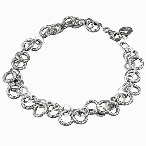 Silver Multi Rings Bracelet