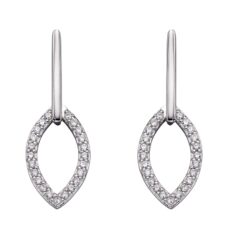 Fiorelli Silver Open Marquise Drop Earrings
