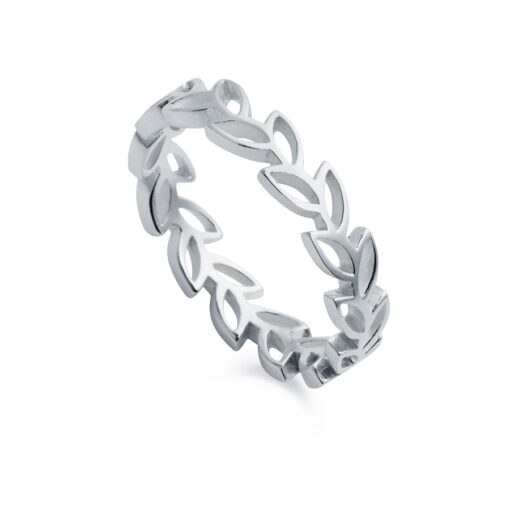 Silver Leaf Ring R084 W Silver Leaf Ring R084 W
