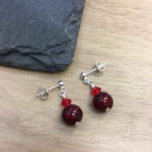 DP167 Red Murano Glass Earrings e1554459503736 DP167 Red Murano Glass Earrings e1554459503736