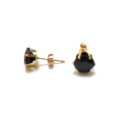 6mm cubic zirconia stud earrings