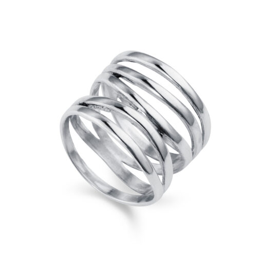 Silver Wide Wrap Ring R086 W Silver Wide Wrap Ring R086 W