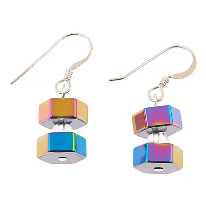 Spectrum Hexagon Earrings Spectrum Hexagon Earrings