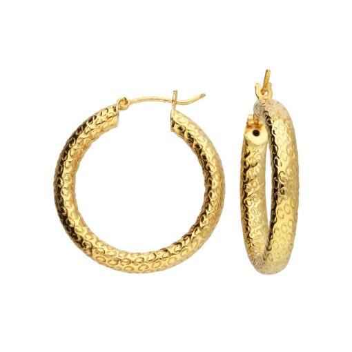 textured gold hoop earrings textured gold hoop earrings
