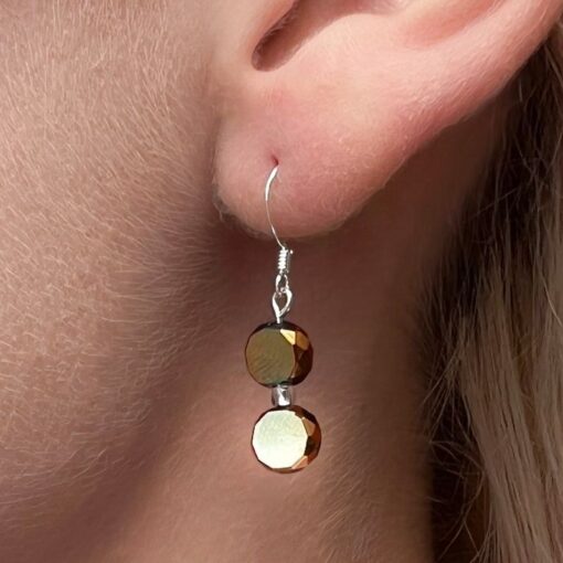 copper mirror shine earrings1 copper mirror shine earrings1