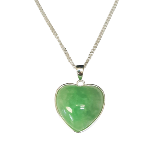 Green Jade Heart Pendant 1 Green Jade Heart Pendant 1