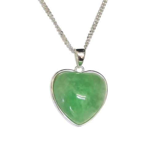 Green Jade Heart Pendant 2 Green Jade Heart Pendant 2
