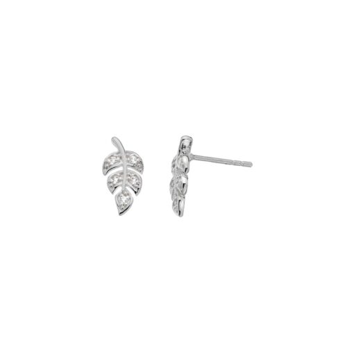 cz leaf earrings cz leaf earrings