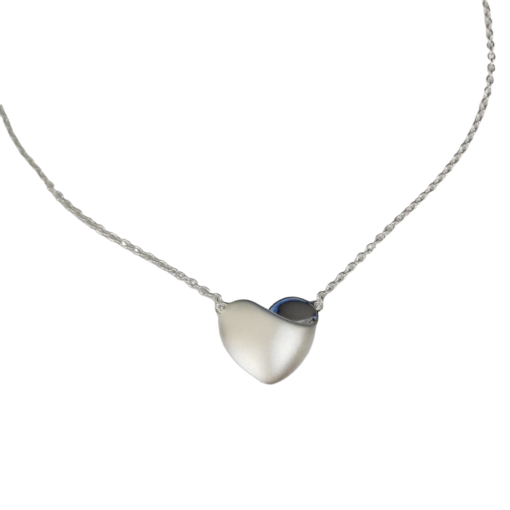 Satin heart necklace2 Satin heart necklace2