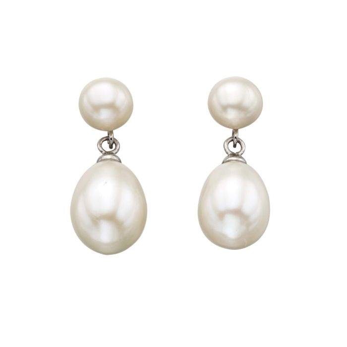 Double Drop Pearl Earrings - De'paul Jewellery