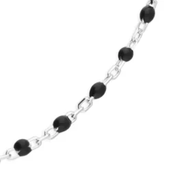 Black and Silver Anklet CU Black and Silver Anklet CU