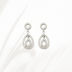 Double oval CZ Earrings Double oval CZ Earrings